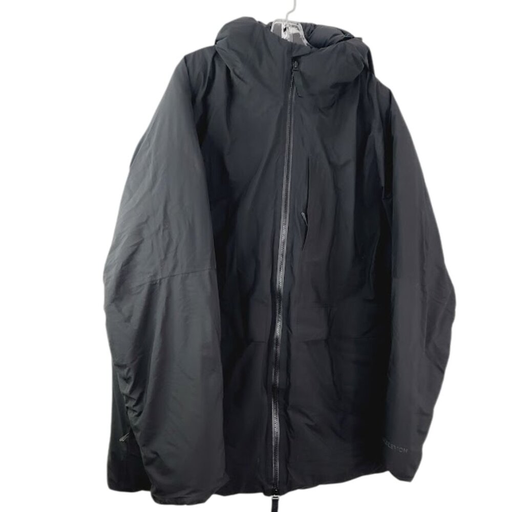 Lululemon Women's Black Hooded‎ Outdoor Winter Snow Windbreaker Jacket Size XL